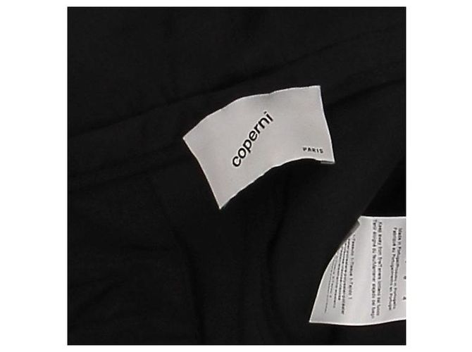 Pantalones acampanados negros de algodón Coperni - vista 5