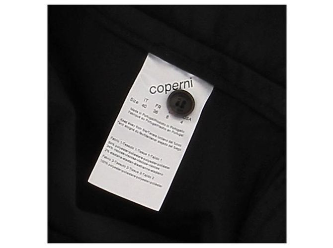 Pantalones acampanados negros de algodón Coperni - vista 6