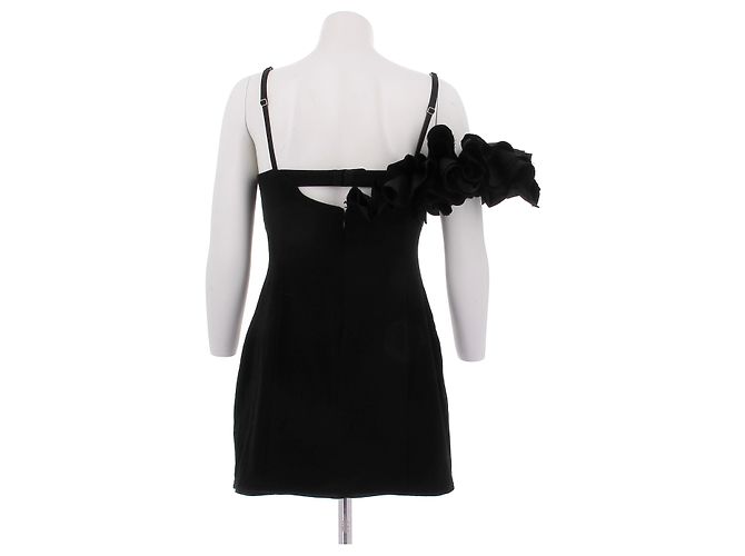 Jacquemus Schwarzes Kleid le raphia - Ansicht 2