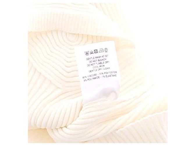 Autre Marque ANDRÉADAMO Rippstrick Crop Top Creme Weiß - Ansicht 6
