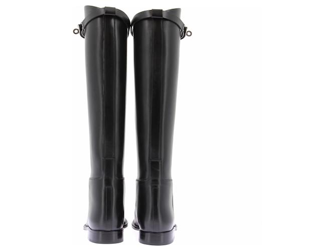 Kelly Hermès Botas negras "Jumping" Negro - vista 5