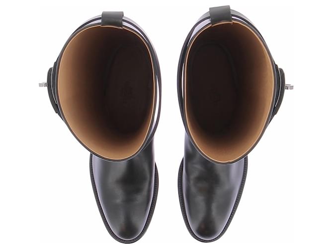 Kelly Hermès Botas negras "Jumping" Negro - vista 6