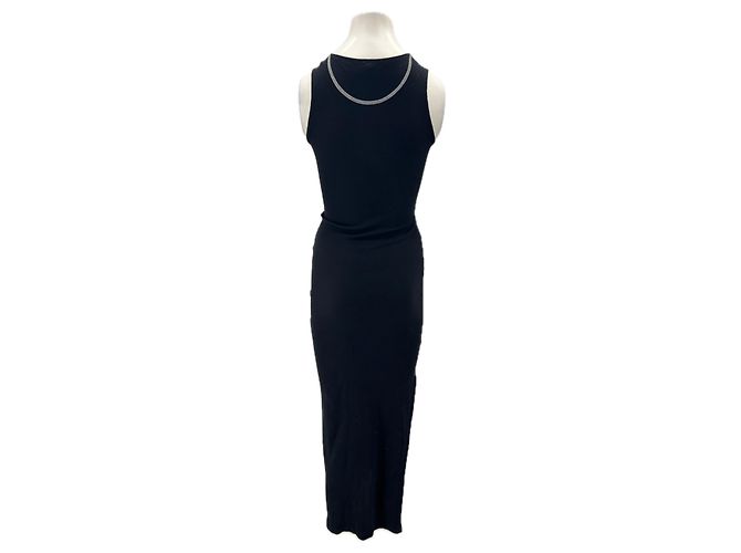 Loewe Trägerkleid aus schwarzer Baumwolle - Ansicht 2
