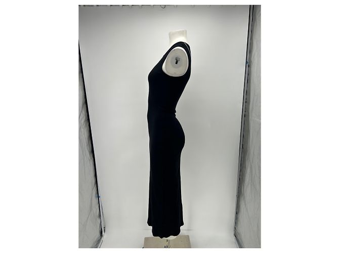 Loewe Trägerkleid aus schwarzer Baumwolle - Ansicht 3