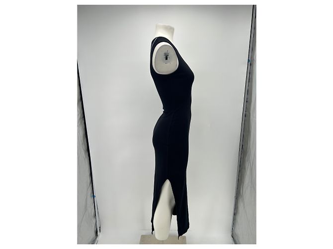 Loewe Trägerkleid aus schwarzer Baumwolle - Ansicht 4