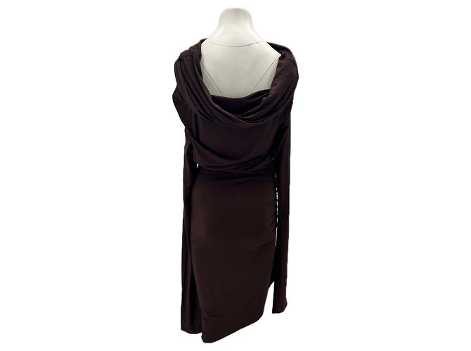 Autre Marque ENTIRE STUDIO Kleid Braun Viskose S - Ansicht 2