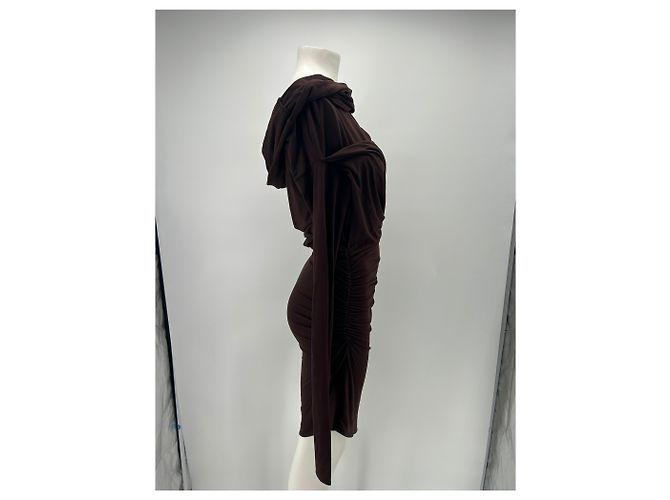 Autre Marque ENTIRE STUDIO Kleid Braun Viskose S - Ansicht 4