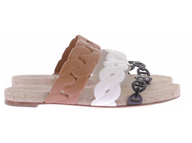 Sandalias Hermès Gwen de cuero marrón Castaño - vista 2