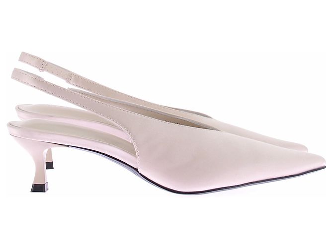 Autre Marque Slingback in raso bianco - vista 5