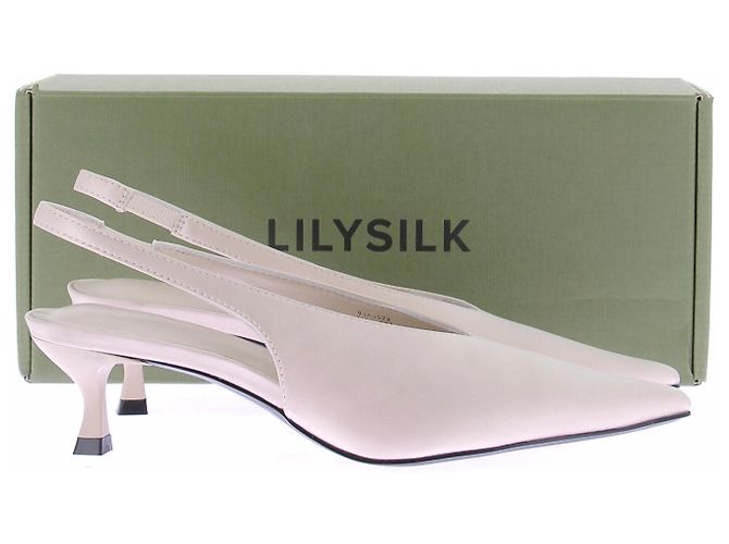 Autre Marque Slingback in raso bianco - vista 7