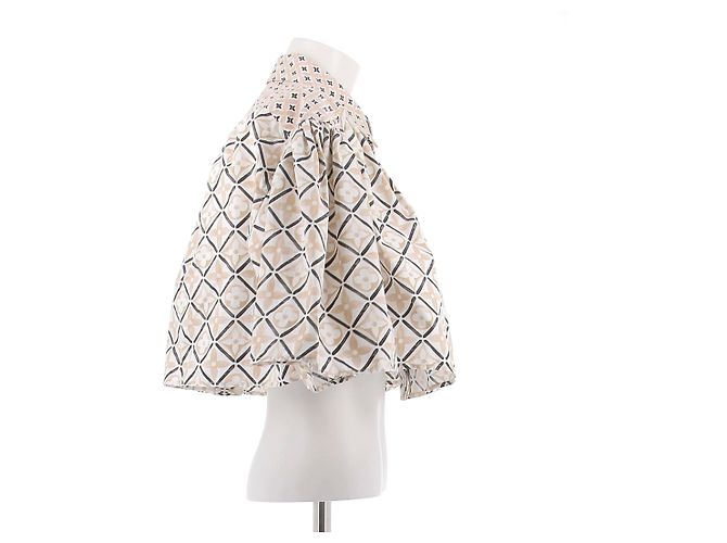 Camisa corta Louis Vuitton estampada de algodón beige - vista 3