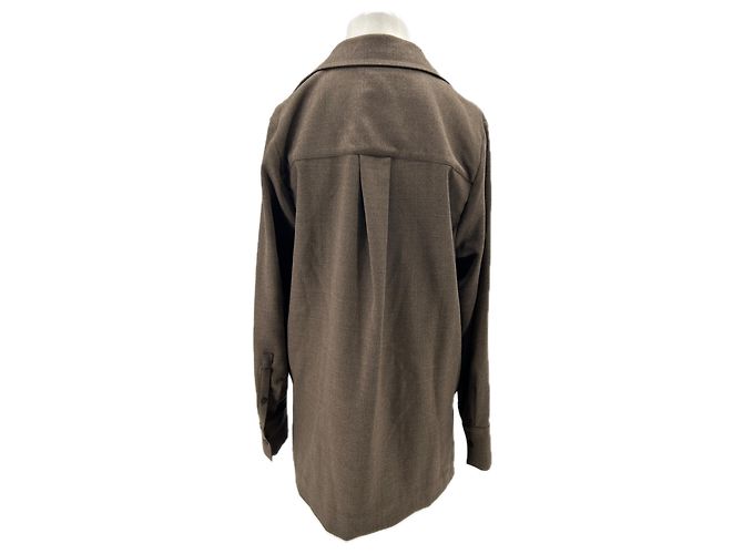 Blusa de algodón marrón COS Talla 38 Castaño - vista 2