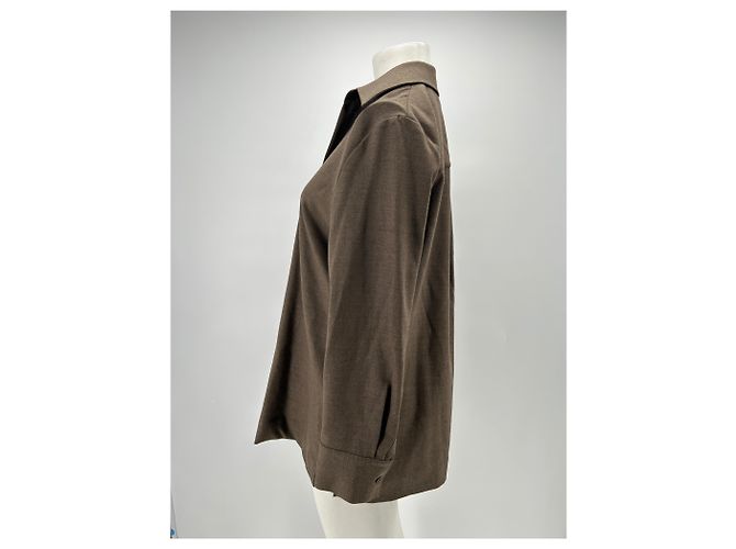 Blusa de algodón marrón COS Talla 38 Castaño - vista 4