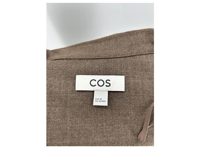 Blusa de algodón marrón COS Talla 38 Castaño - vista 5