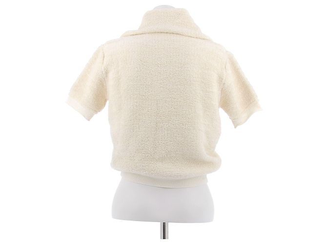 Jacquemus Creme-farbener Cardigan mit Textur Beige - Ansicht 2