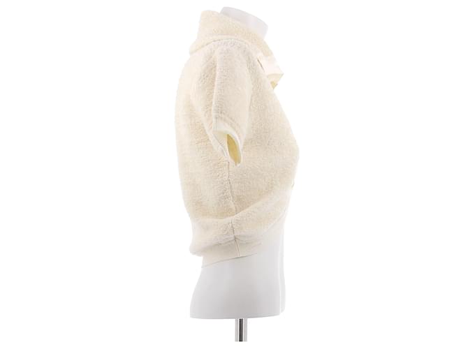 Jacquemus Creme-farbener Cardigan mit Textur Beige - Ansicht 3