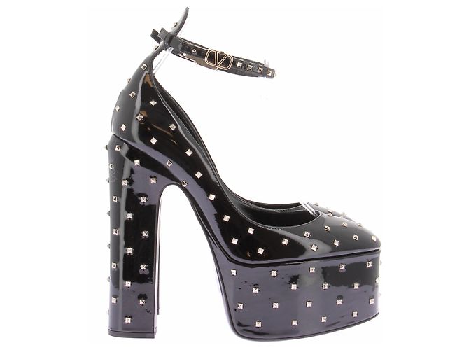 Valentino Garavani Décolleté con plateau in pelle Nero - vista 2