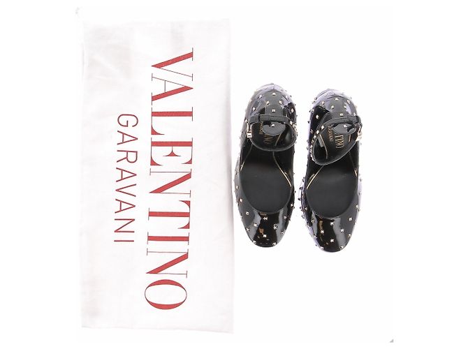 Valentino Garavani Décolleté con plateau in pelle Nero - vista 7