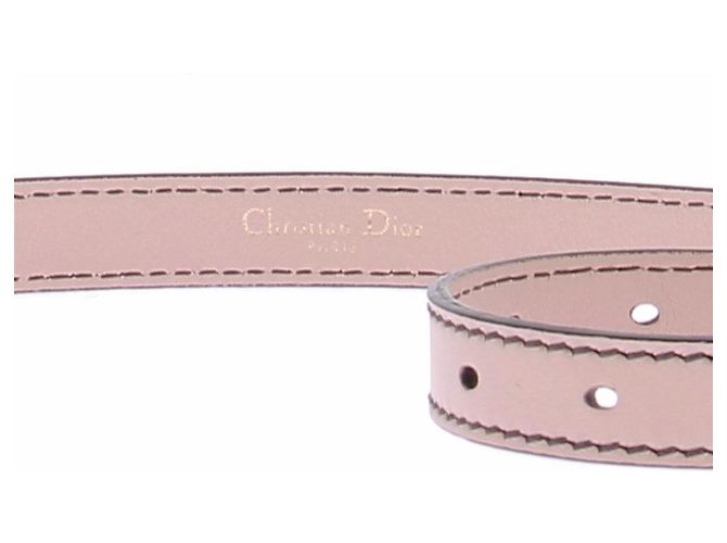 Dior Beige Leder 'D-Fence' Gürtel Pink - Ansicht 4