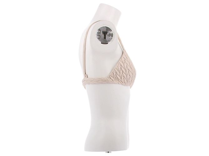 Miu Miu Sutiã acolchoado creme Bege - vista 3