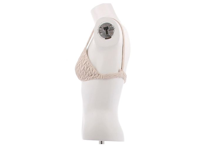Miu Miu Sutiã acolchoado creme Bege - vista 4