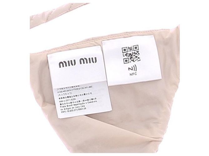 Miu Miu Sutiã acolchoado creme Bege - vista 5