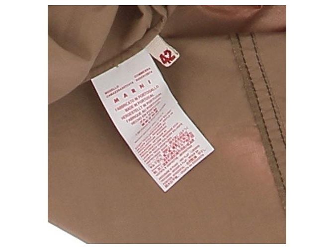 Camisa oversize de algodón beige Marni - vista 7