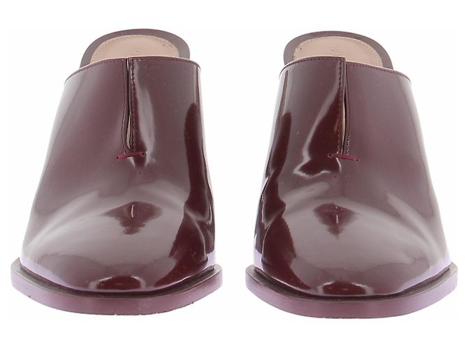 Mule Cha-Cha Bottega Veneta in vernice bordeaux Burdeos - vista 4