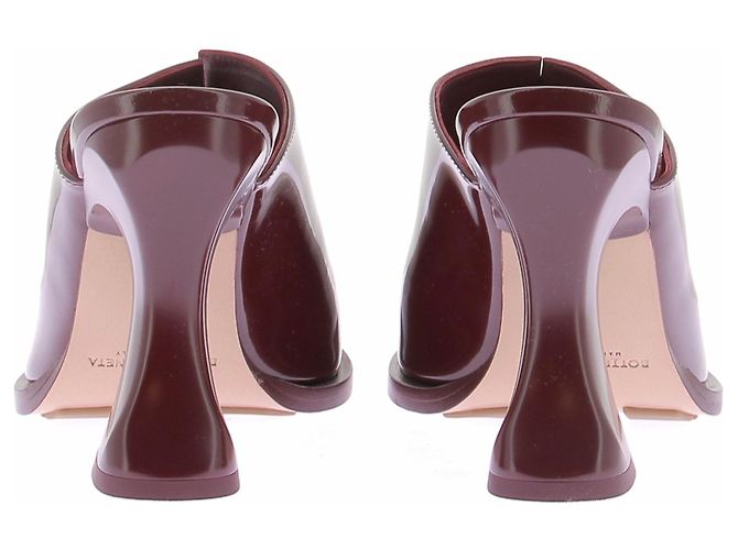 Mule Cha-Cha Bottega Veneta in vernice bordeaux Burdeos - vista 5