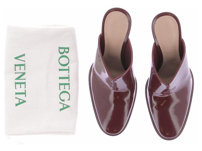 Mule Cha-Cha Bottega Veneta in vernice bordeaux Burdeos - vista 6