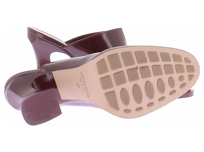 Mule Cha-Cha Bottega Veneta in vernice bordeaux Burdeos - vista 7