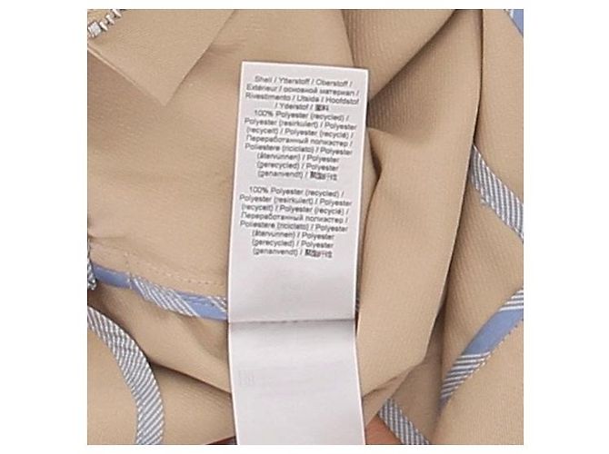 Shorts Ganni beige de algodón con cierre de serpiente plateado - vista 7