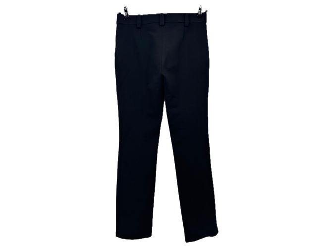 Autre Marque Pantalón recto negro de viscosa ALESSANDRO VIGILANTE - vista 2