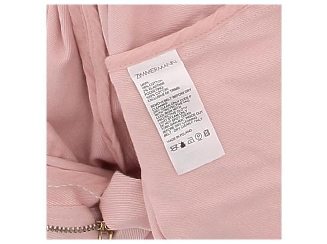 Zimmermann Hellrosa Baumwollhose Pink - Ansicht 6
