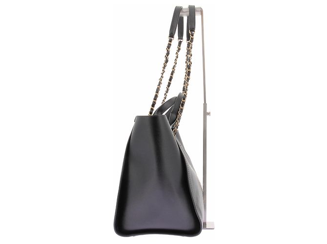 Chanel Leder-Cabas "Deauville" Schwarz - Ansicht 5