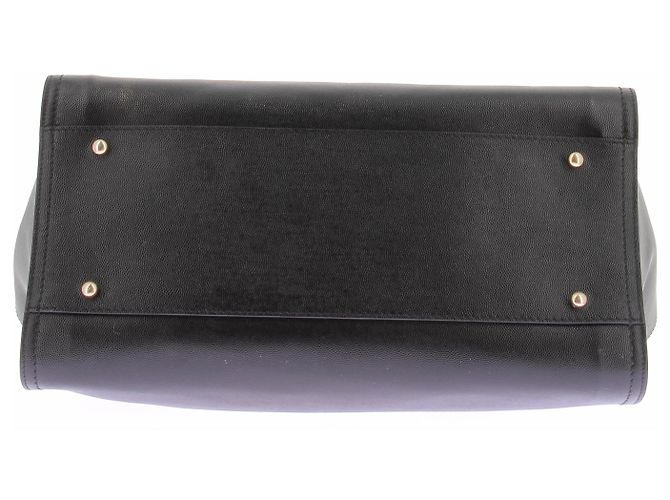 Chanel Leder-Cabas "Deauville" Schwarz - Ansicht 7