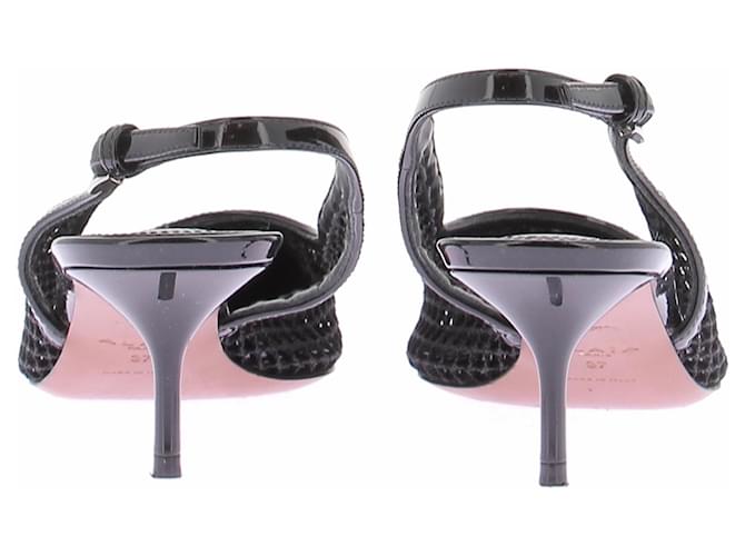 Alaïa Slingback in rete nera Nero - vista 5