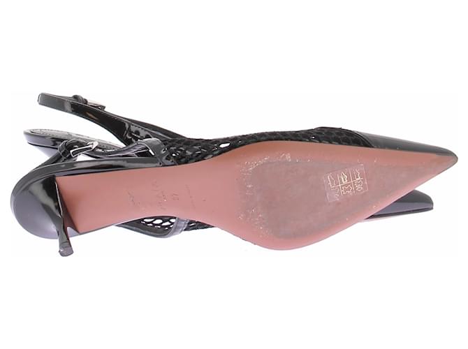Alaïa Slingback in rete nera Nero - vista 6