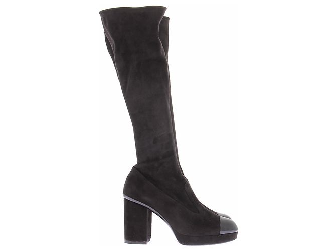 Botas altas de ante negro Chanel - vista 2