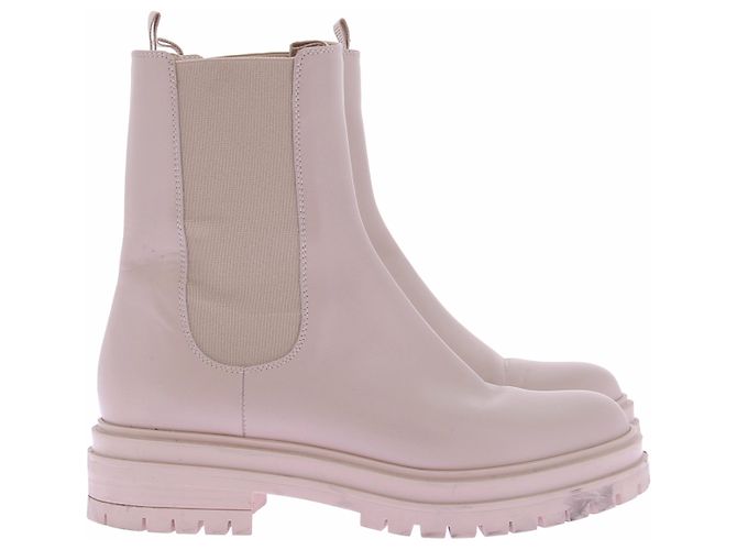 Botas Gianvito Rossi de cuero beige con tacón de aguja - vista 2