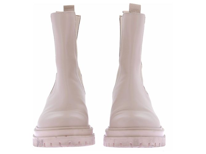 Botas Gianvito Rossi de cuero beige con tacón de aguja - vista 4