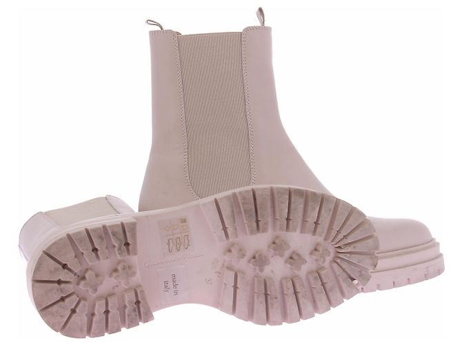 Botas Gianvito Rossi de cuero beige con tacón de aguja - vista 6