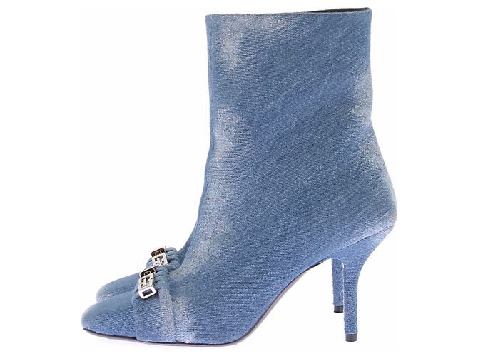 Botas Givenchy de denim azul con tacón de aguja - vista 2