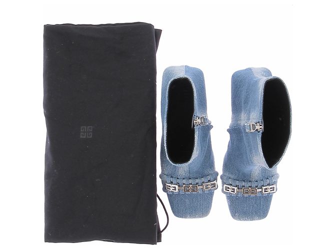 Botas Givenchy de denim azul con tacón de aguja - vista 7