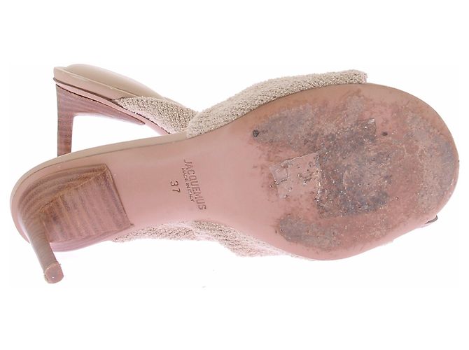 Jacquemus Sandali "Bagnu" beige - vista 6