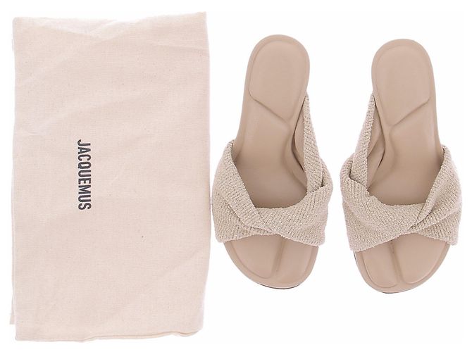 Jacquemus Sandali "Bagnu" beige - vista 7