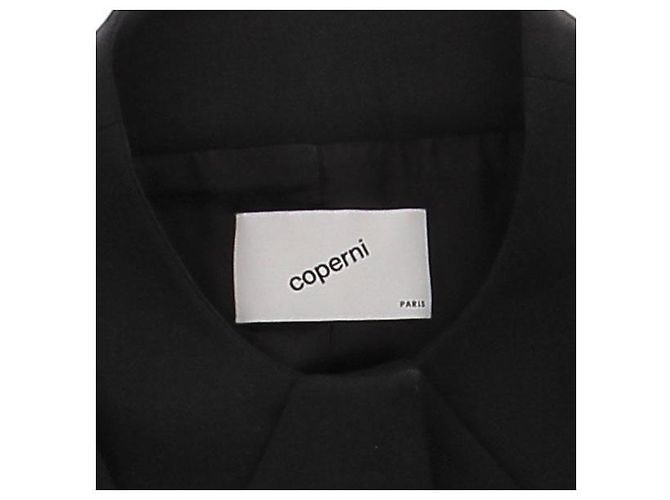 Chaqueta bolero corta negra Coperni de algodón Negro - vista 5