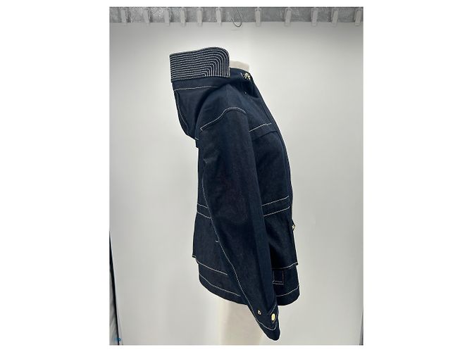 Mackage Denim jacket with drawstring ties Blue - view 5