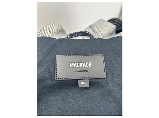 Mackage Denim jacket with drawstring ties Blue - view 6