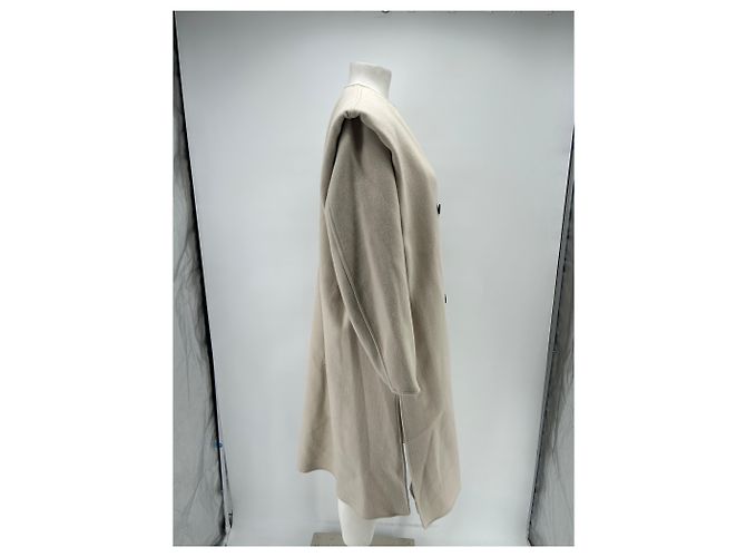 Abrigo largo de lana beige Isabel Marant - vista 4